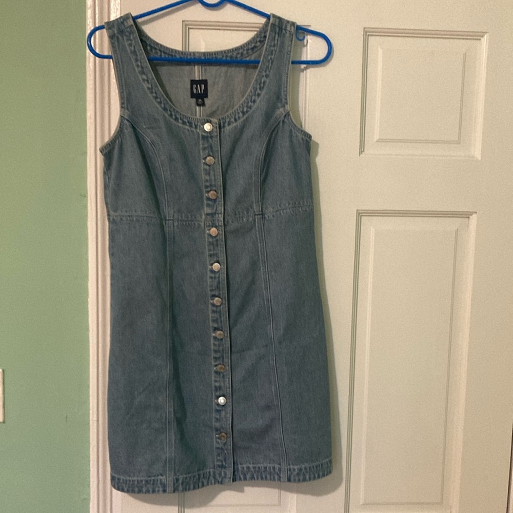 GAP Denim Button-Down Dress